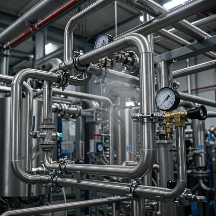 Commercial Utility Plumbing Pipe Network