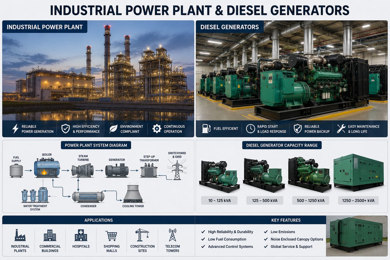 Heavy Power Plant Industrial Generation Machinery