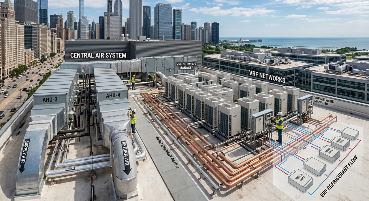 Industrial HVAC Central Air Ducting