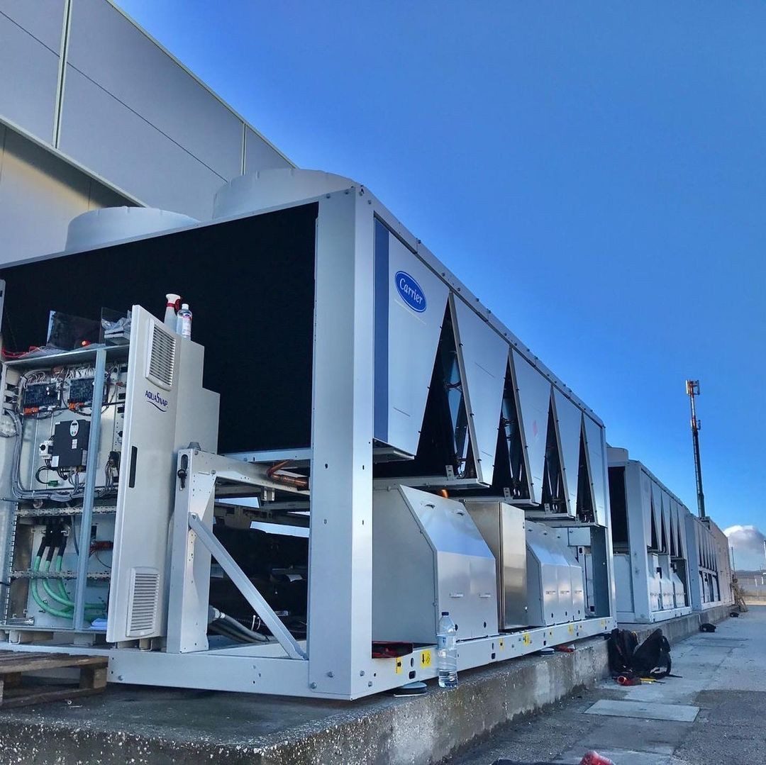 Central Plant Chiller Installation